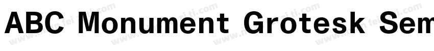 ABC Monument Grotesk Semi-Mono Regu字体转换
